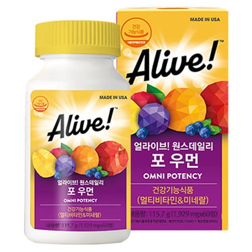 얼라이브 원스데일리 포 우먼 멀티 비타민  60정  1개