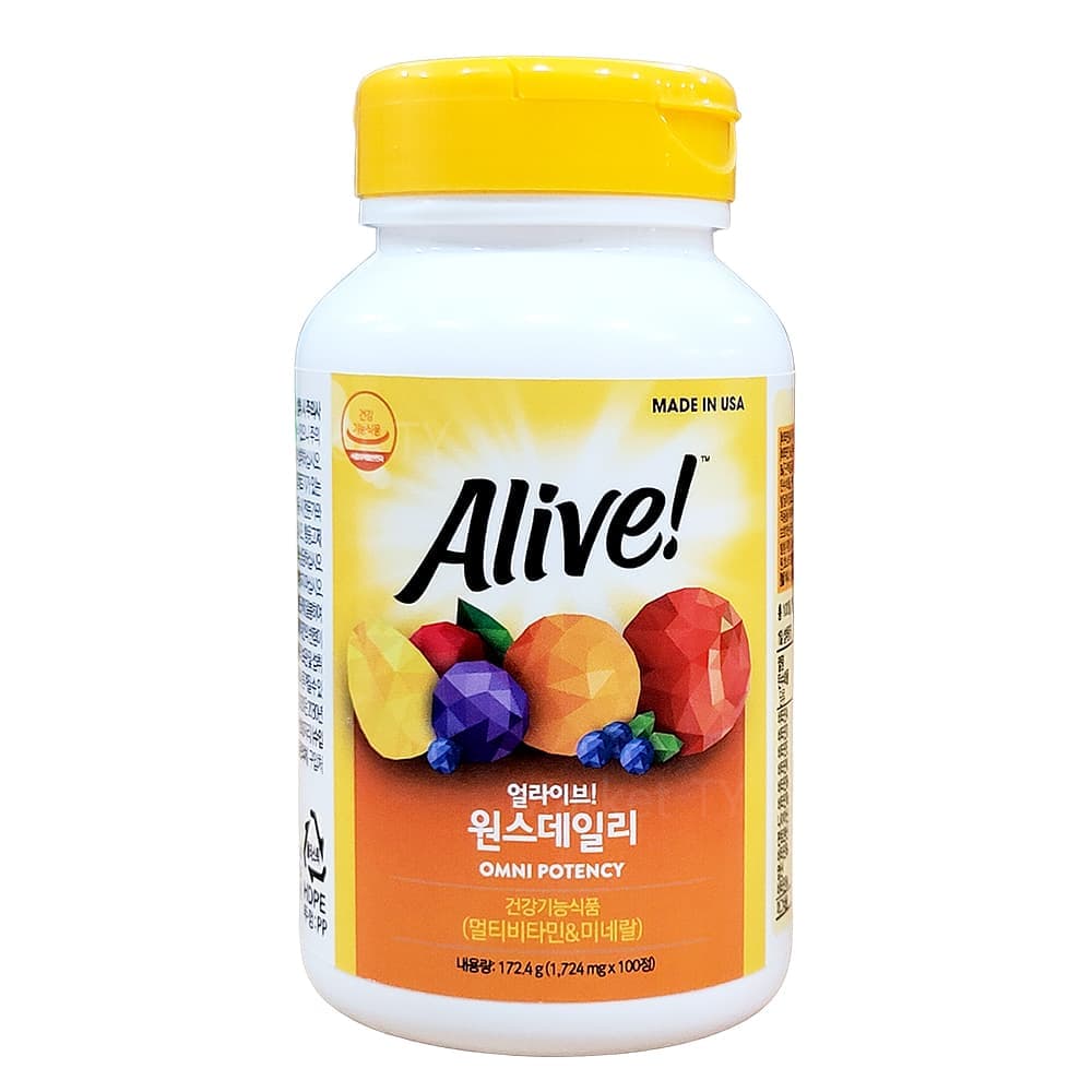 얼라이브 원스 데일리 멀티비타민  100정  1개