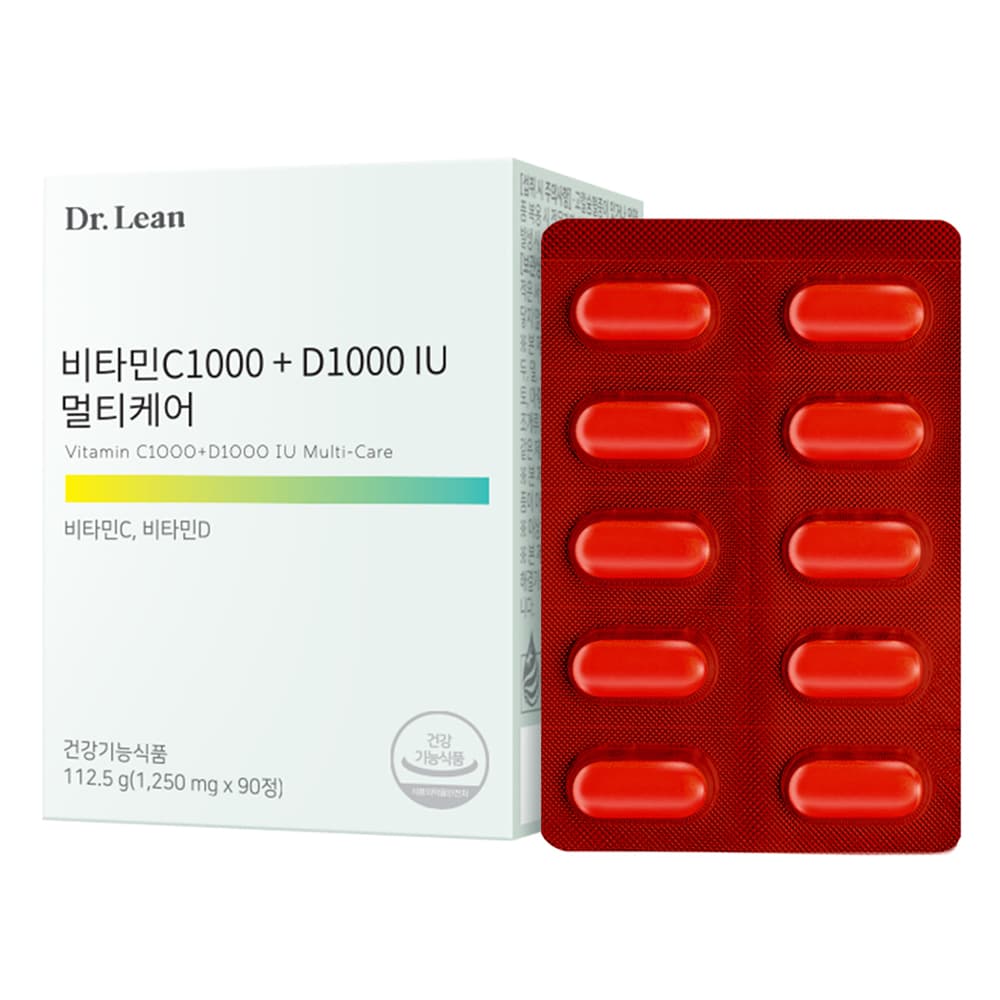 닥터린 비타민C1000 + D1000 IU 멀티케어 112.5g  1개  90정
