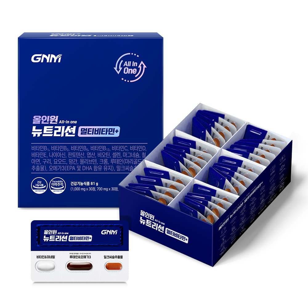 GNM자연의품격 올인원 뉴트리션 멀티비타민+ 2700mg x 30개입, 3개