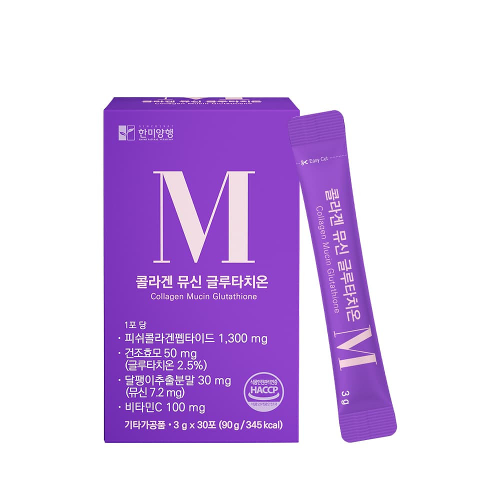 한미양행 콜라겐 뮤신 글루타치온 3g x 30포, 6개
