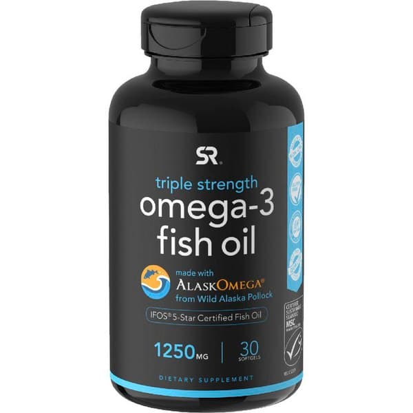 스포츠리서치 트리플 스트렝스 오메가-3 피쉬 오일 30정, 2개