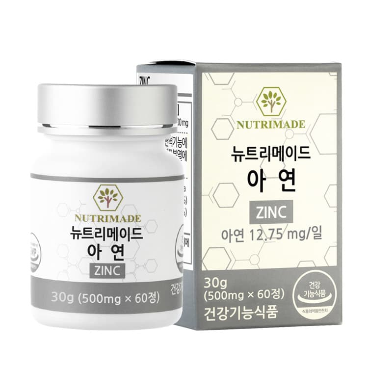 뉴트리메이드 아연 500mg x 60정, 1개