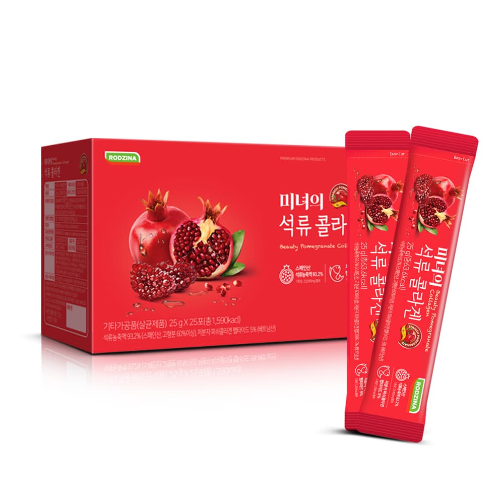 로지나 미녀의 석류콜라겐 25g x 25포, 4개