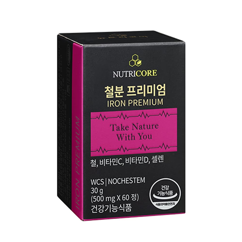 뉴트리코어 철분제 500mg x 60정, 1개