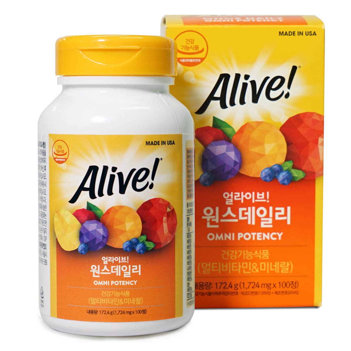 네츄럴라이프얼라이브 얼라이브 원스데일리 1724mg x 100정, 1개