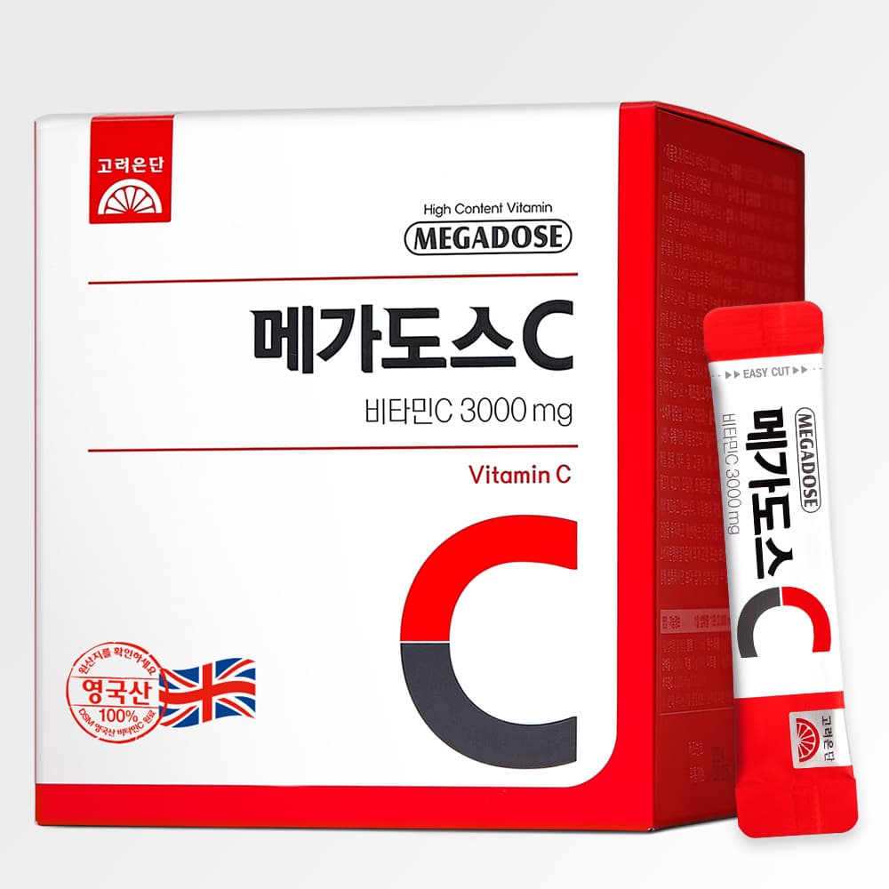 고려은단 메가도스C 비타민C 3000mg 3g x 100포, 2개