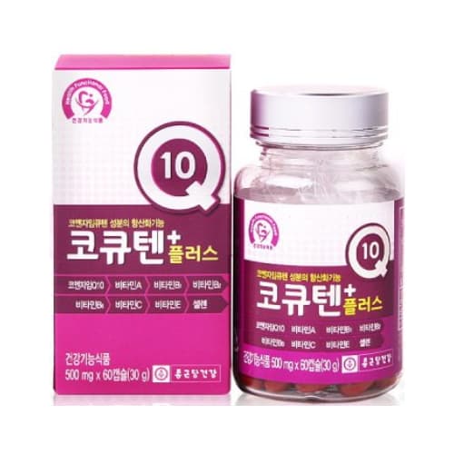 종근당건강 코큐텐 플러스 500mg x 60캡슐, 1개