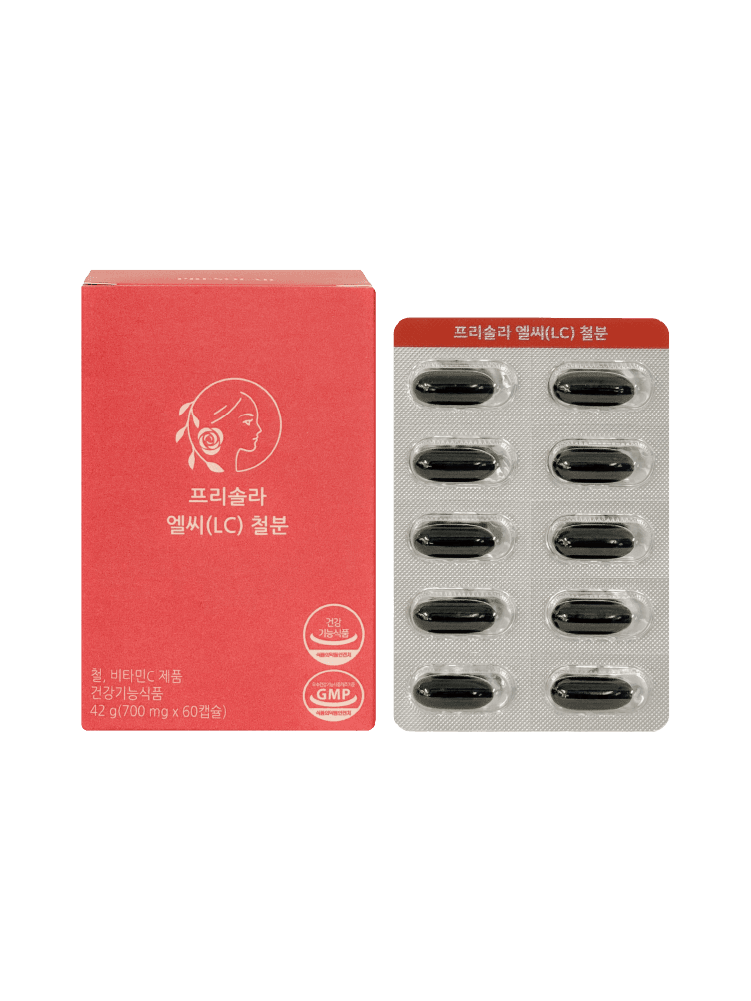 프리솔라 엘씨 철분 700mg x 60캡슐, 1개