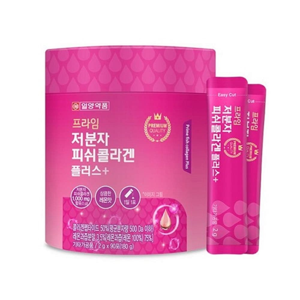 일양약품 프라임 저분자 피쉬콜라겐 플러스 2g x 90포, 1개