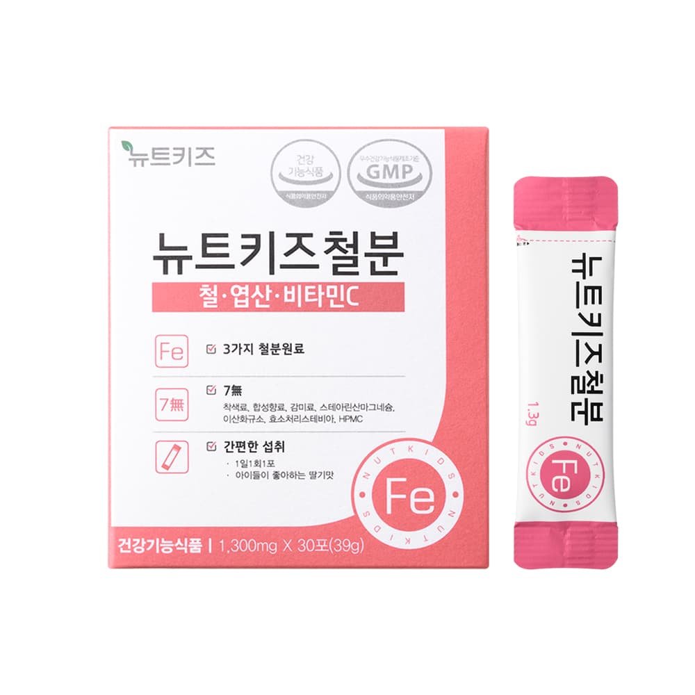 뉴트키즈 철분 1300mg x 30포, 1개