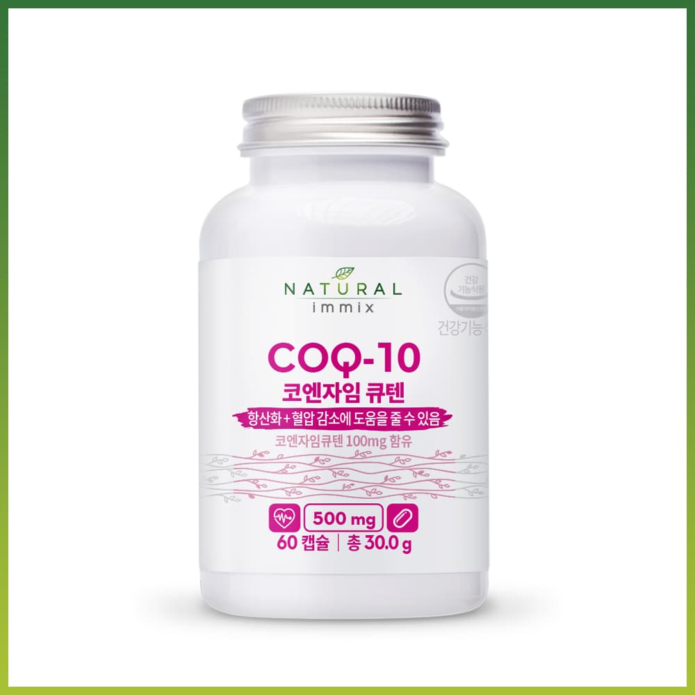 내추럴이믹스 코엔자임 큐텐 COQ10 500mg x 60캡슐, 1개