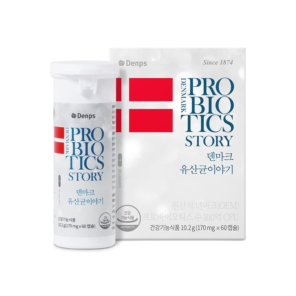덴프스 덴마크 유산균 이야기 170mg x 60캡슐, 1개