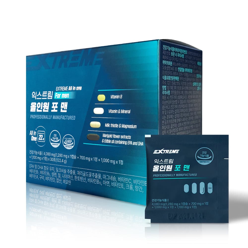 익스트림 올인원 포맨 4080mg x 30포, 2개