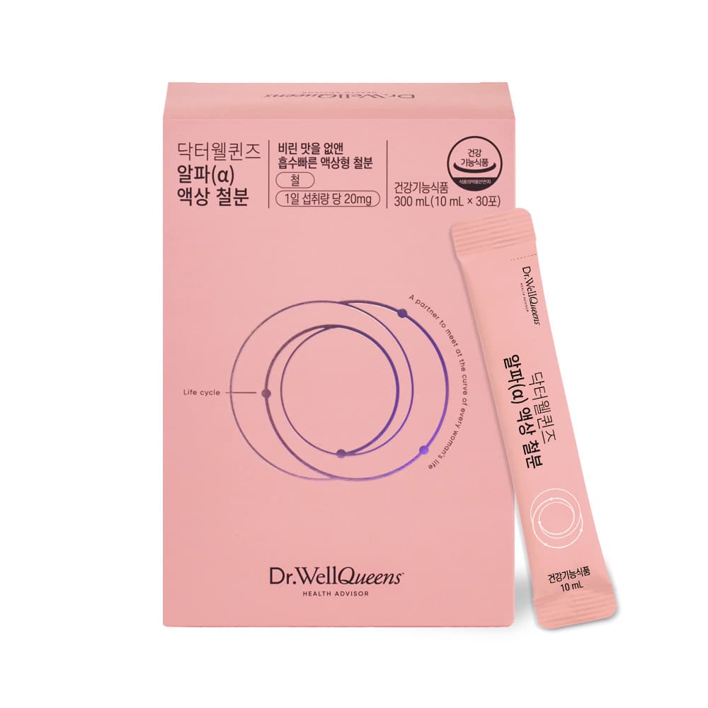 닥터웰퀸즈 알파 액상 철분 10ml x 30포, 4개