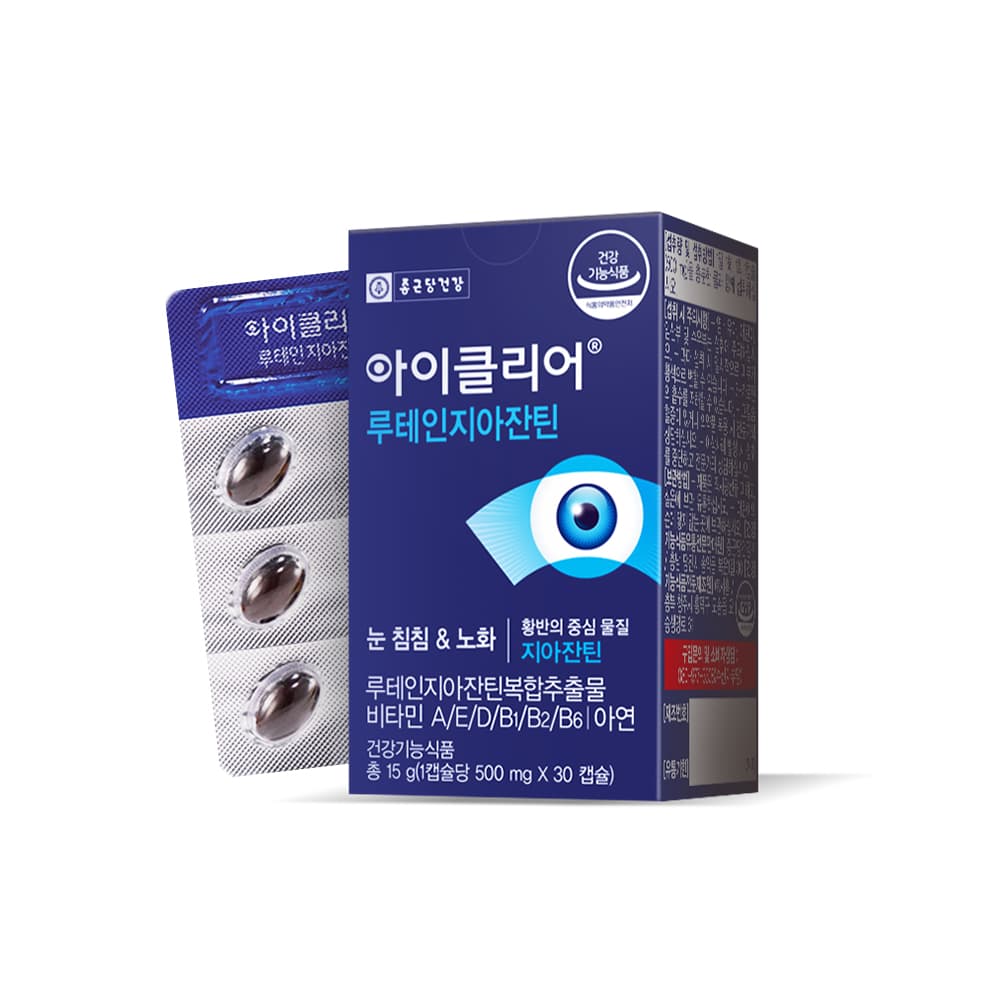 아이클리어 루테인 지아잔틴 500mg x 30캡슐, 6개