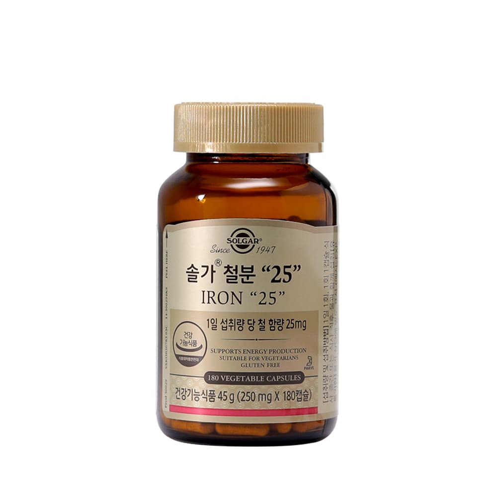 솔가 철분 25 250mg x 180캡슐, 1개
