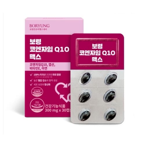 보령 코엔자임 Q10 맥스 300mg x 30캡슐, 3개