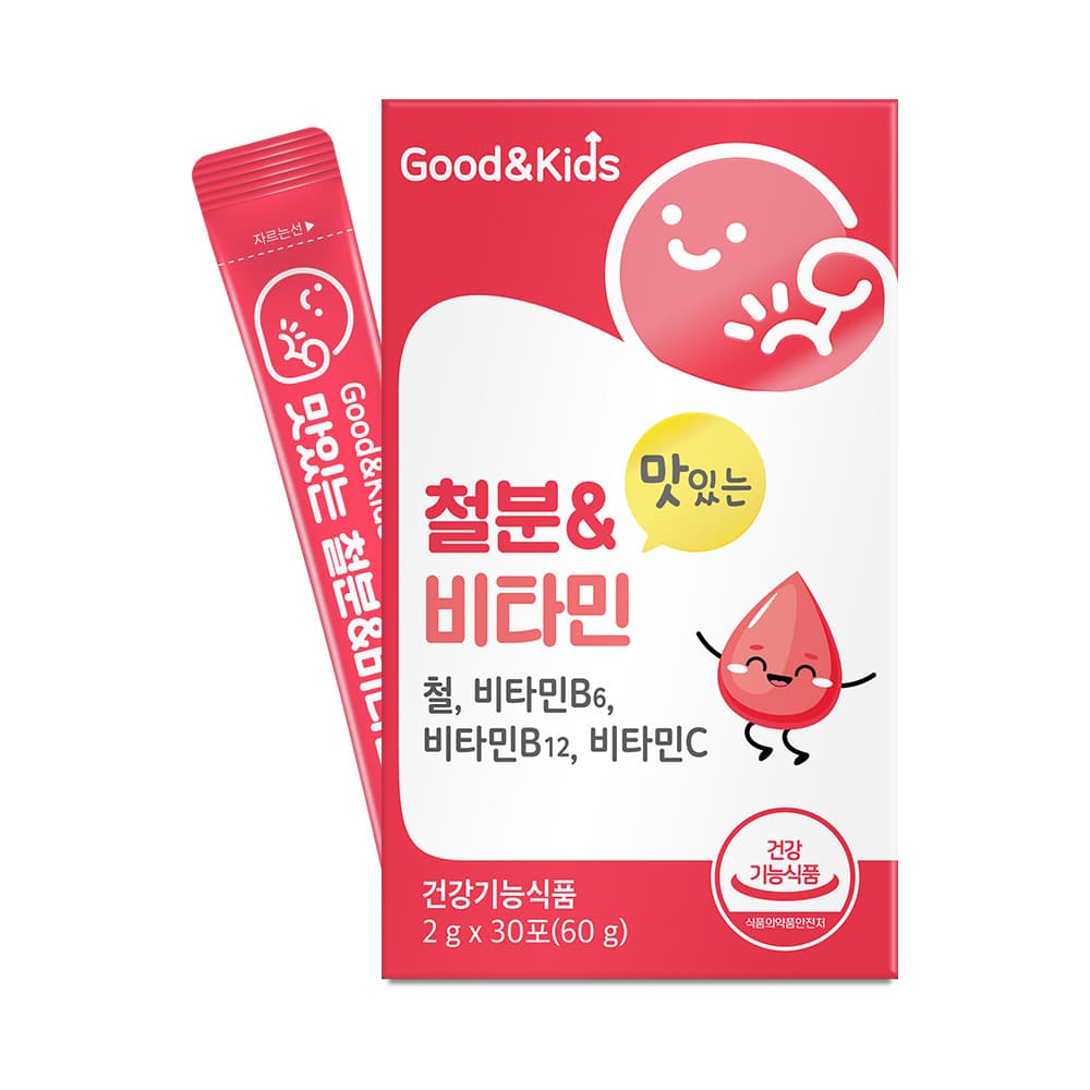 굿앤키즈 맛있는 철분 비타민 2g x 30포, 3개
