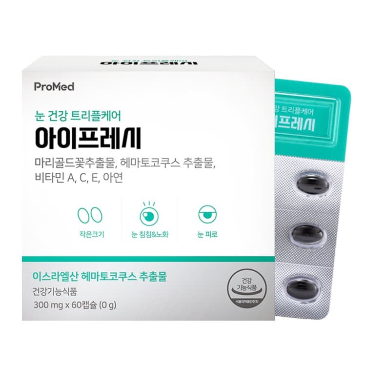 프로메드 아이프레시 300mg x 60캡슐, 1개