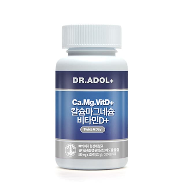 닥터아돌 칼슘 마그네슘 비타민D+ 850mg x 120정, 1개