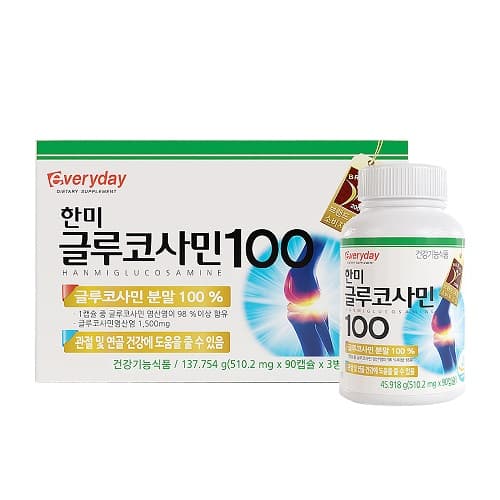 한미양행 한미 글루코사민 100 550mg x 270캡슐, 3개