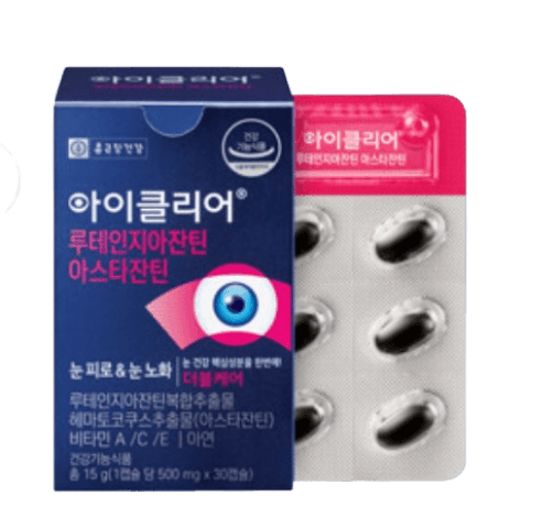 아이클리어 루테인 지아잔틴 아스타잔틴 500mg x 30캡슐, 6개