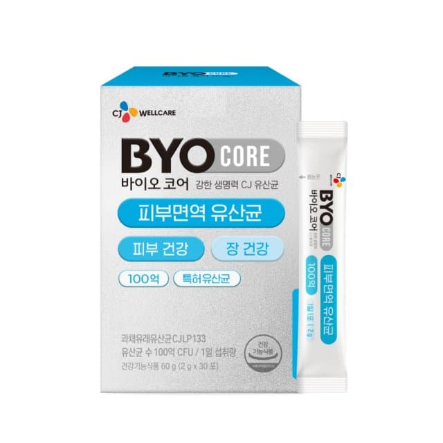바이오코어 피부면역 유산균 2g x 30포, 5개