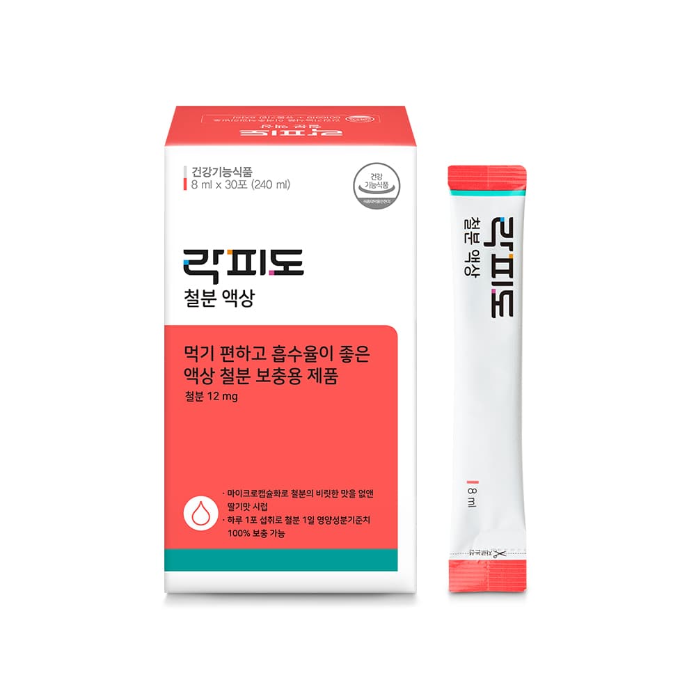 락피도 철분 액상 8ml x 30포, 2개