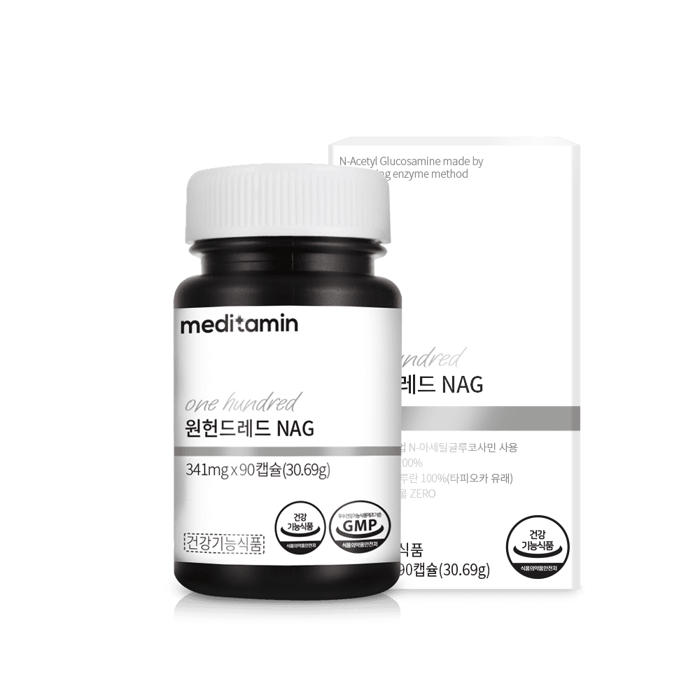 메디타민 원헌드레드 NAG 341mg x 90캡슐, 1개