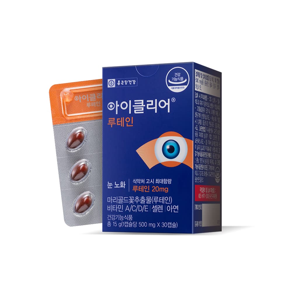 아이클리어 루테인 500mg x 30캡슐, 6개