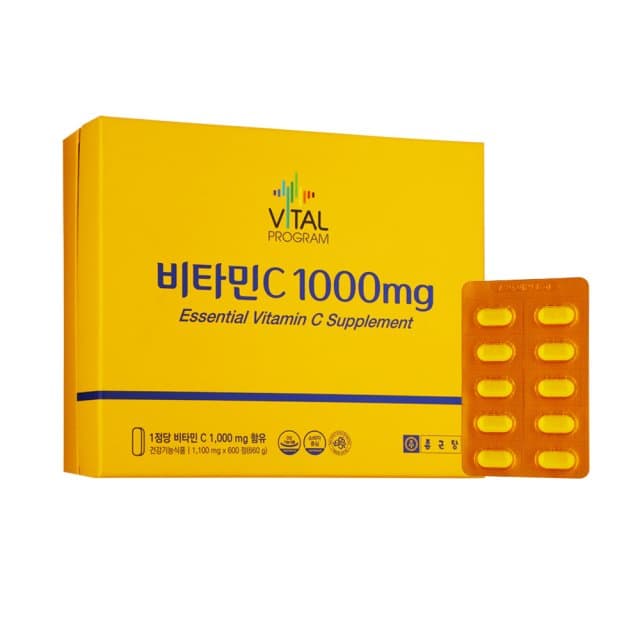 종근당 비타민C 1000mg 1100mg x 600정, 1개