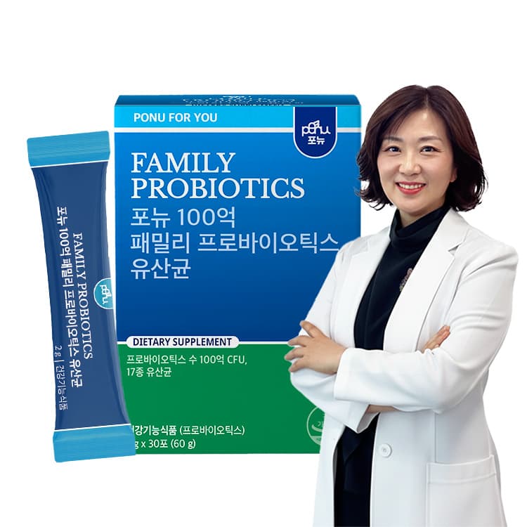 포뉴 100억 패밀리 프로바이오틱스 유산균 2g x 30포, 4개