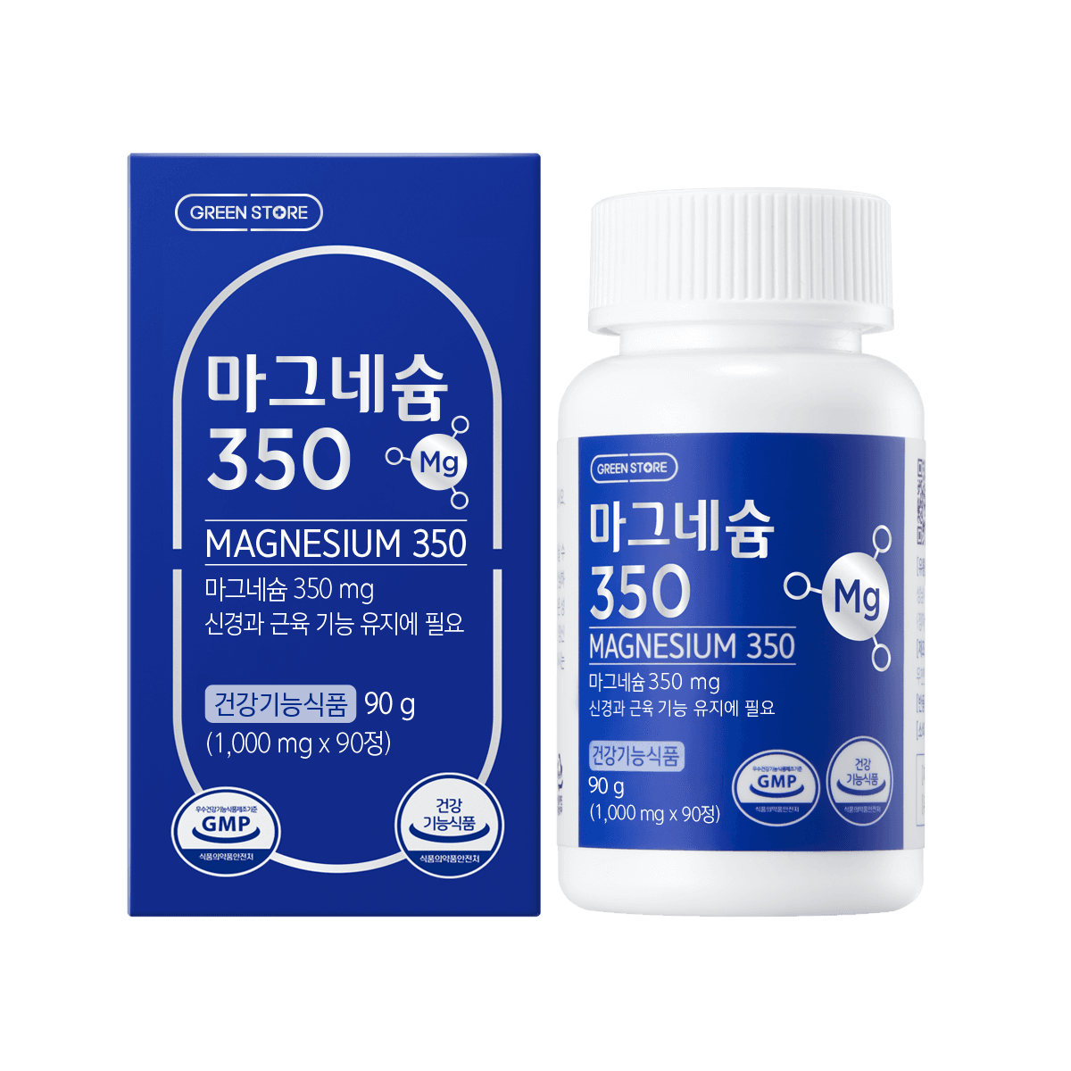 그린스토어 마그네슘350 1000mg x 90정, 1개