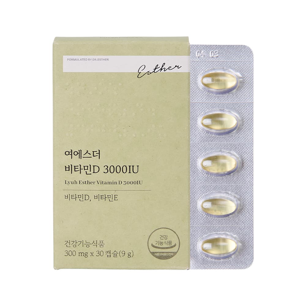 에스더포뮬러 여에스더 비타민D 3000IU 300mg x 30캡슐, 3개