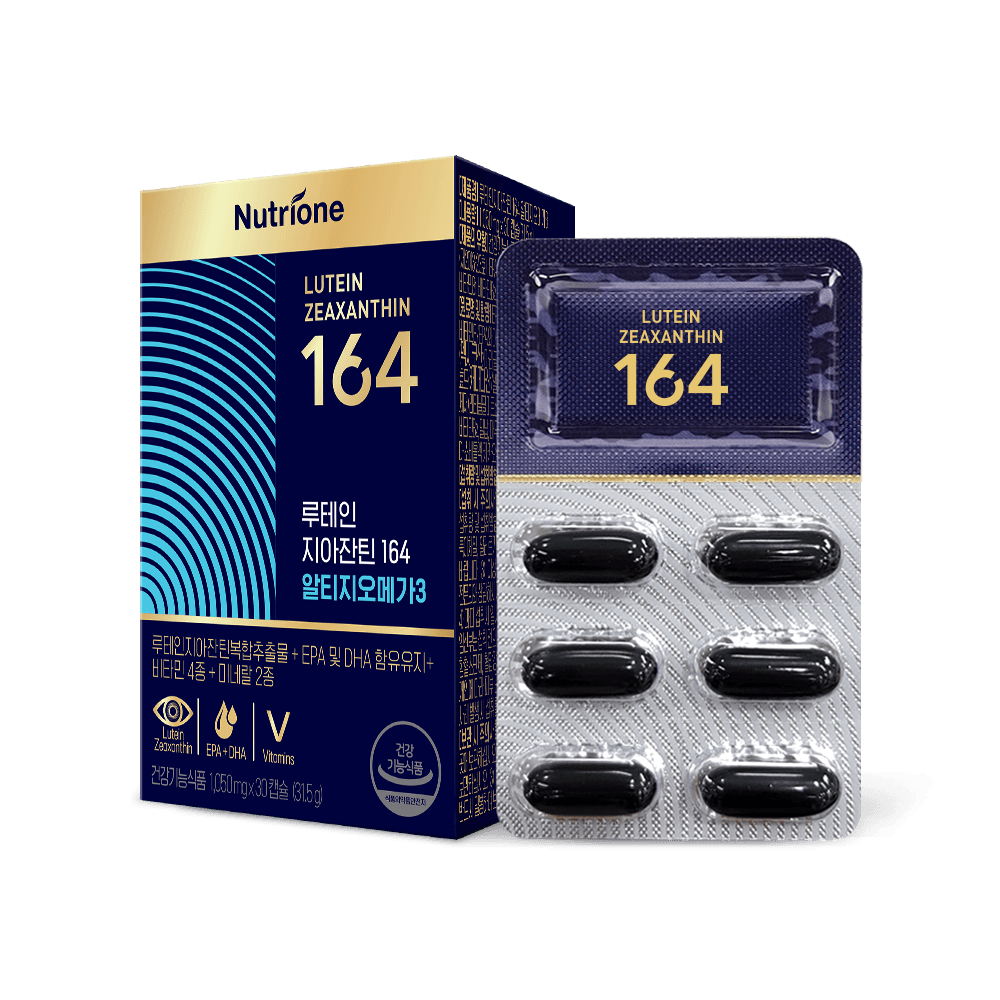 뉴트리원 루테인 지아잔틴 164 알티지 오메가3 1050mg x 30캡슐, 3개