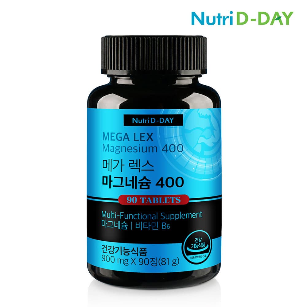 뉴트리디데이 메가 렉스 마그네슘 400 900mg x 90정, 1개