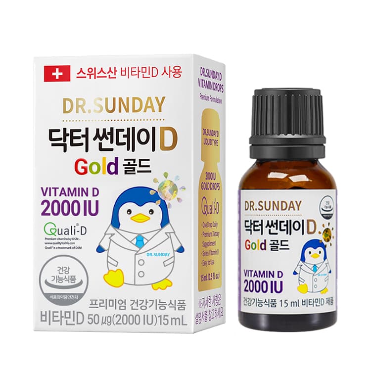 닥터썬데이D 골드 2000IU 15ml, 1개