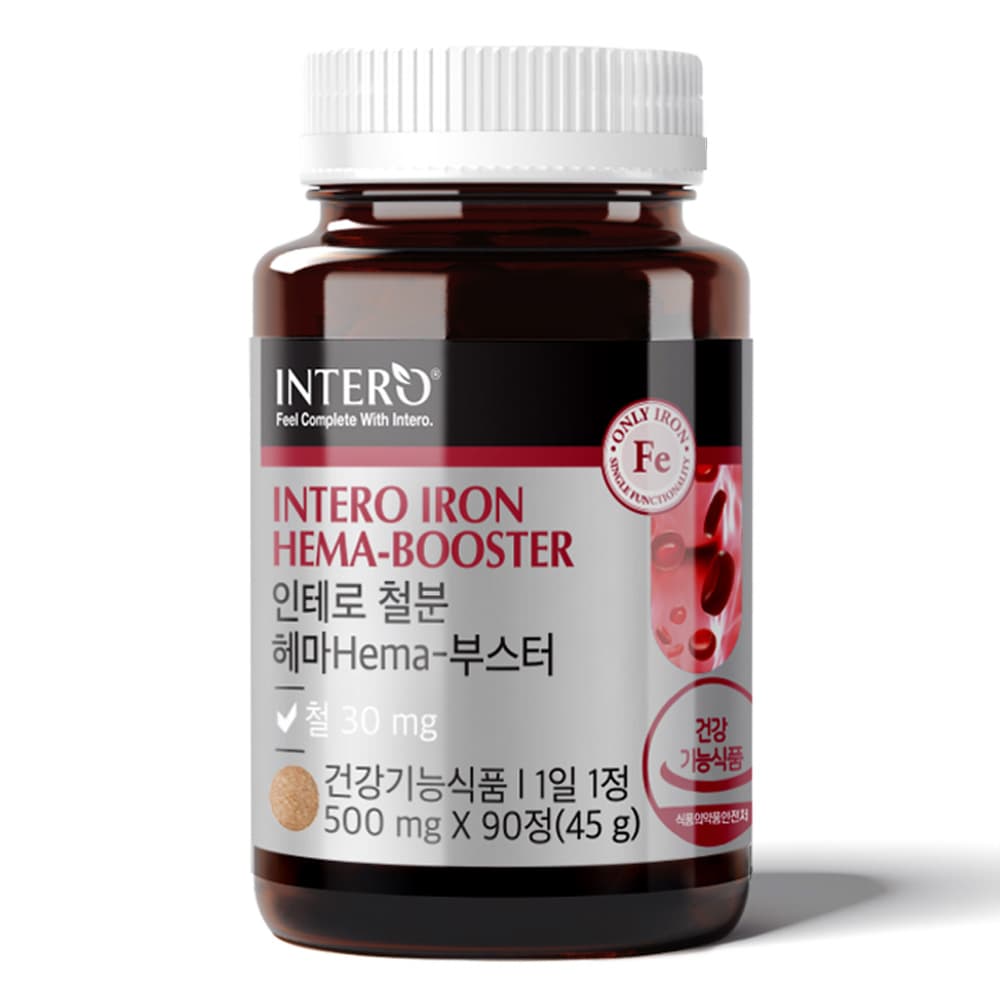 인테로 철분 헤마 부스터 500mg x 90정, 1개