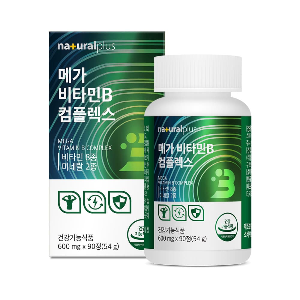 내츄럴플러스 메가 비타민B 컴플렉스 600mg x 90정, 2개