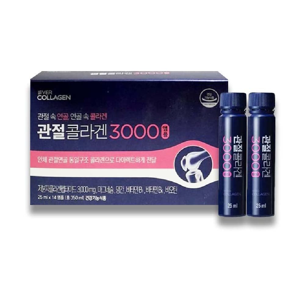 에버콜라겐 관절 콜라겐 3000 앰플 25ml x 14개입, 3개