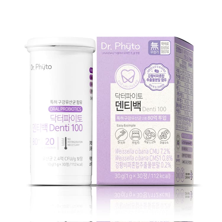 닥터파이토 덴티백 구강유산균 1g x 30정, 4개