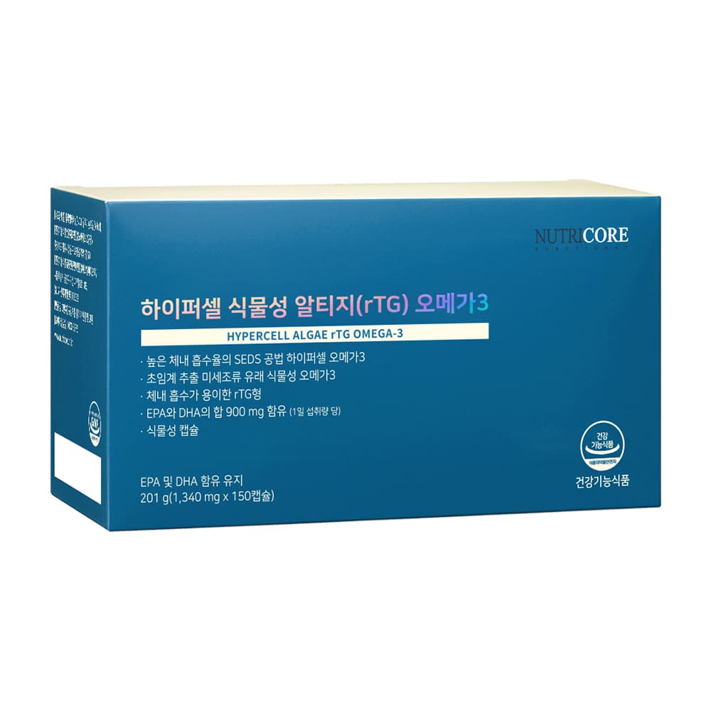 뉴트리코어 하이퍼셀 식물성 오메가3 1340mg x 150캡슐, 1개