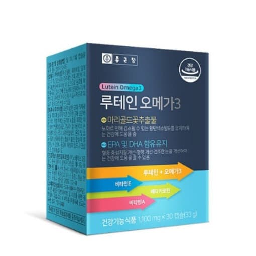종근당 루테인 오메가3 1100mg x 30캡슐, 6개
