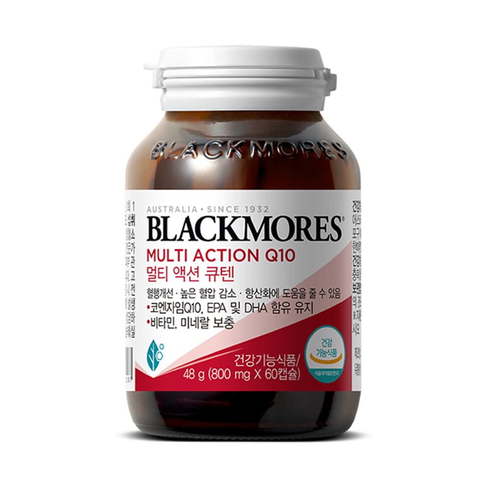 블랙모어스 멀티 액션 큐텐 800mg x 60캡슐, 3개