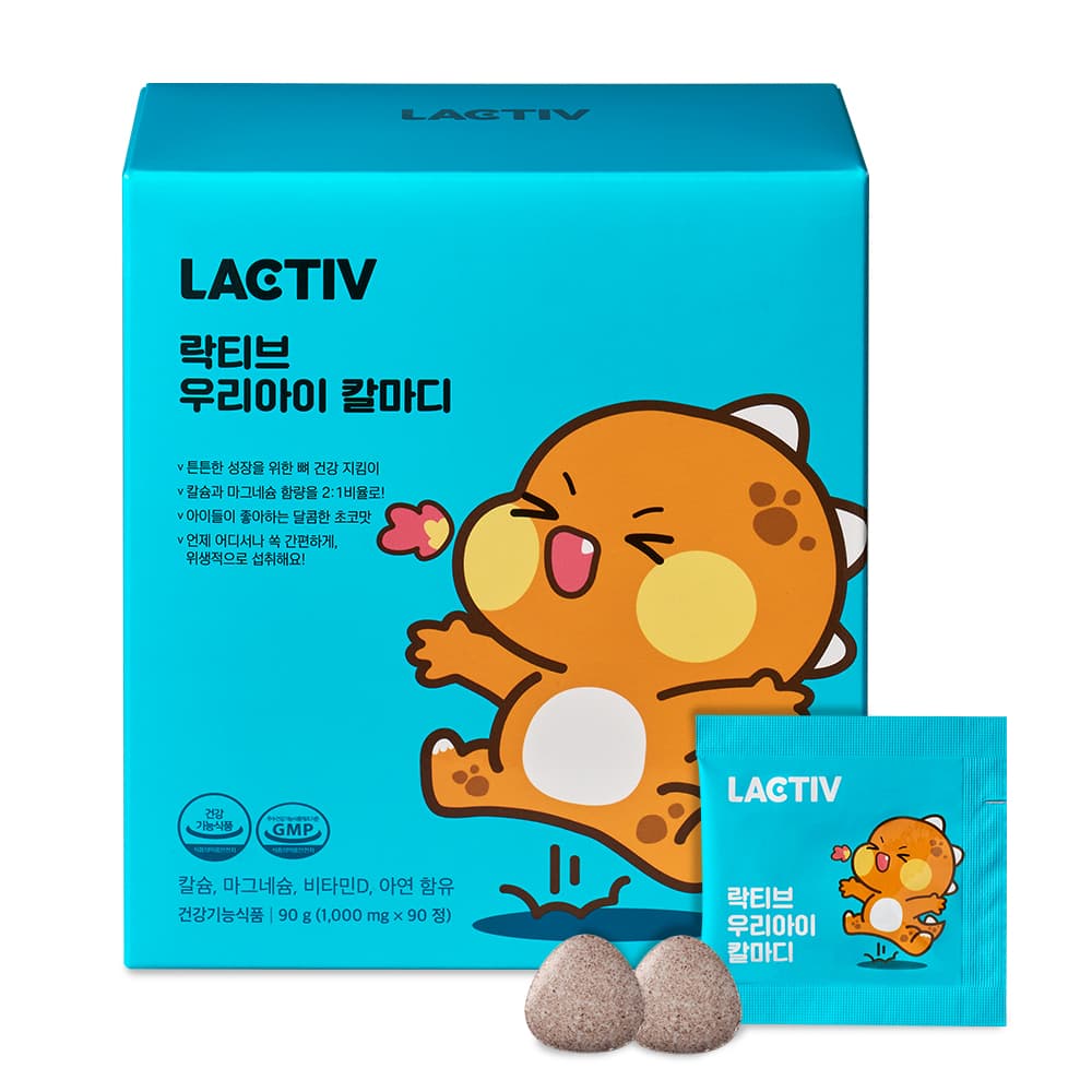 락티브 우리아이 칼마디 1000mg x 90캡슐, 1개