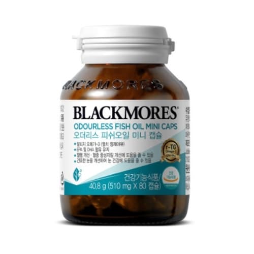 블랙모어스 오더리스 피쉬오일 미니캡슐 510mg x 80캡슐, 3개