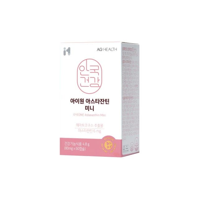 안국건강 아스타잔틴 미니 80mg x 60캡슐, 1개
