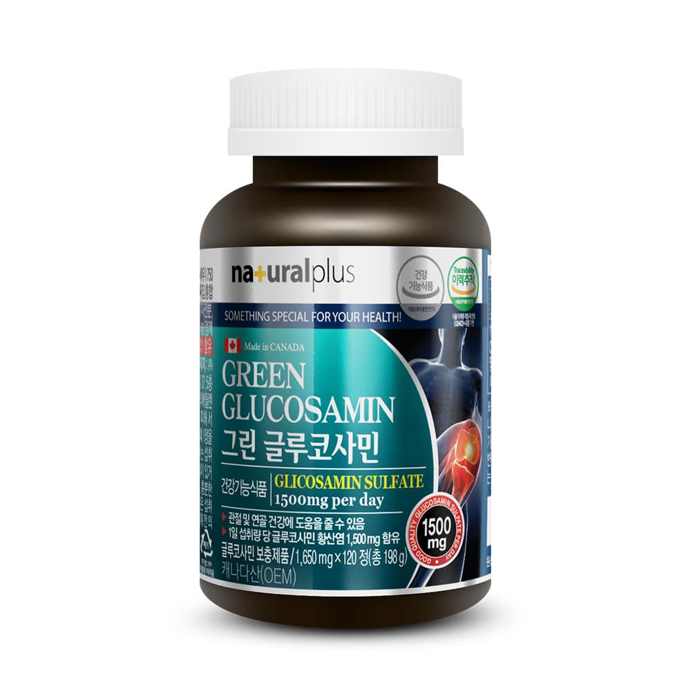 내츄럴플러스 그린 글루코사민 1650mg x 120정, 1개