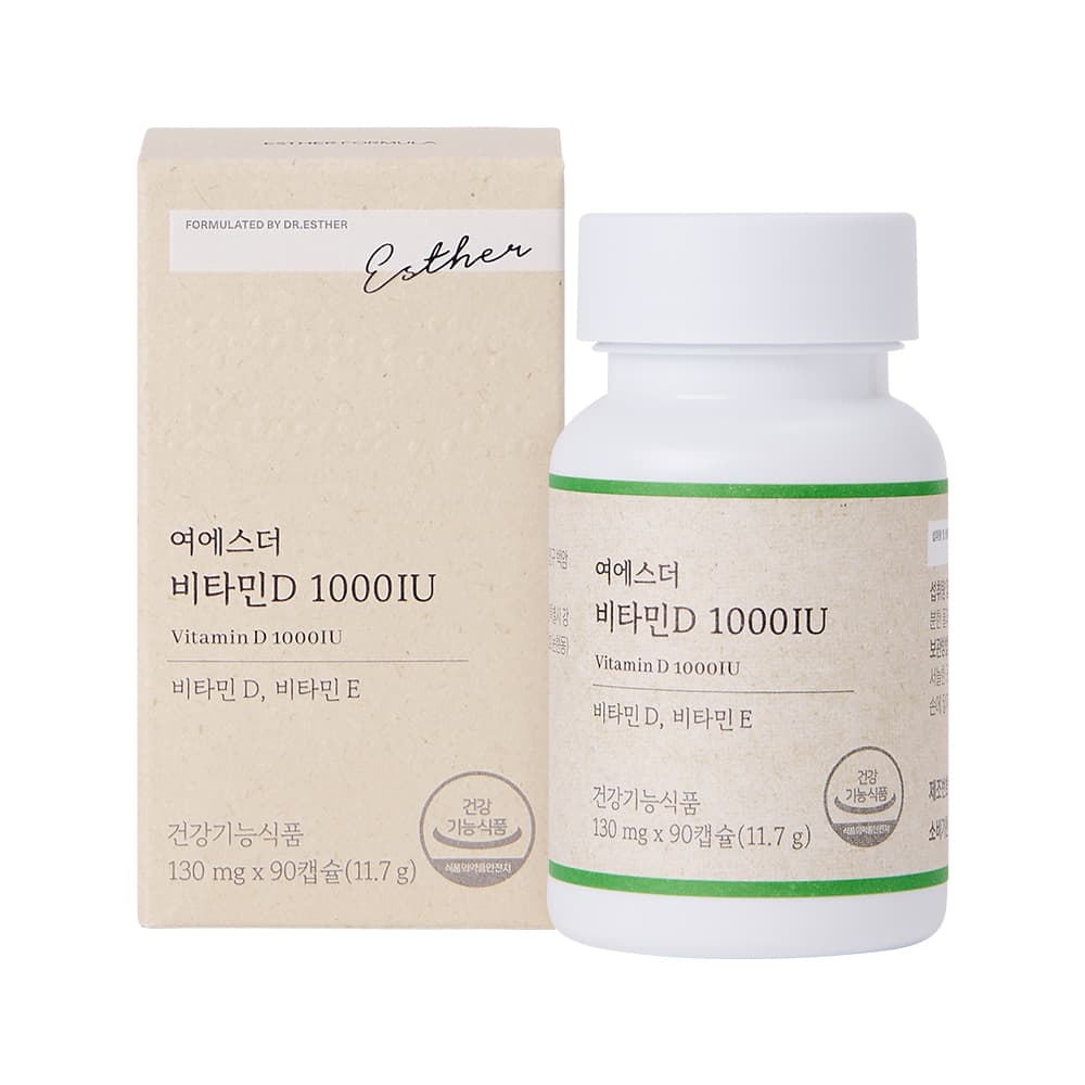 에스더포뮬러 여에스더 비타민D 1000IU 130mg x 90캡슐, 3개